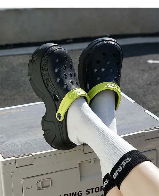 2024 Croc Shoes Women Summer Thick Non-Slip Baotou Sandals — feature 27