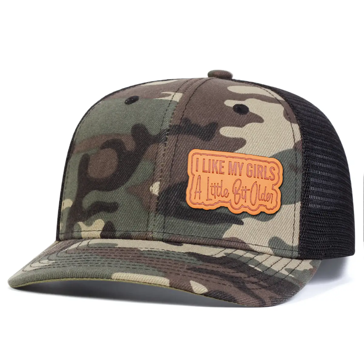 Black Truck Cap with "Like My Girls" Embroidery — feature 7