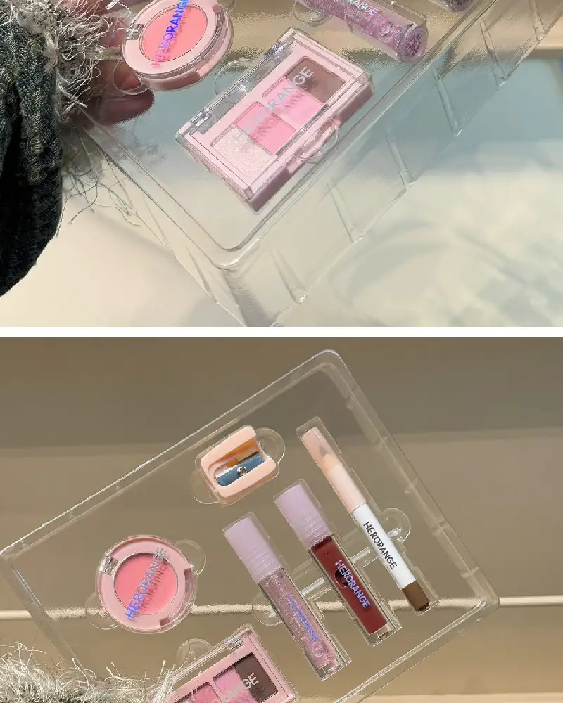Herorange Mini Makeup Set Matte Blush Eyeshadow Palette Lip Glaze Eyeliner — feature 15