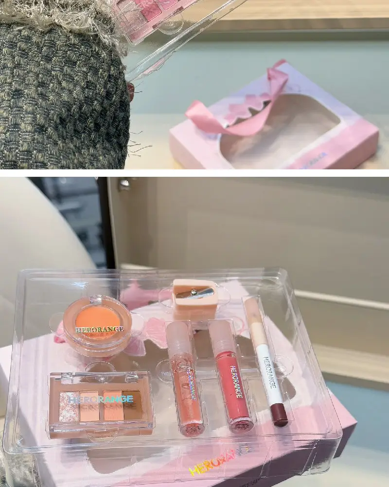 Herorange Mini Makeup Set Matte Blush Eyeshadow Palette Lip Glaze Eyeliner — feature 16