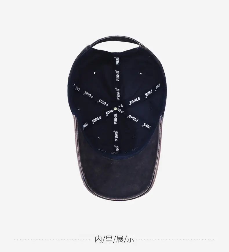 Men's Distressed Washed Embroidered Baseball Cap — feature 14
