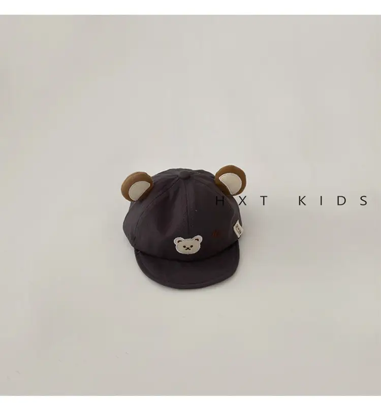 Baby Bear Embroidered Cap Spring Brown Beige — feature 8