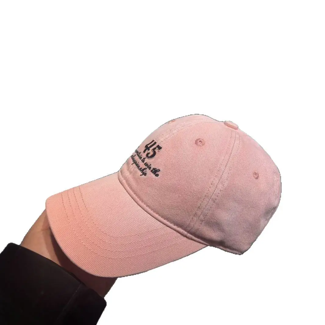 Pink Baseball Cap for Men Women Wide Brim Face - Image 8