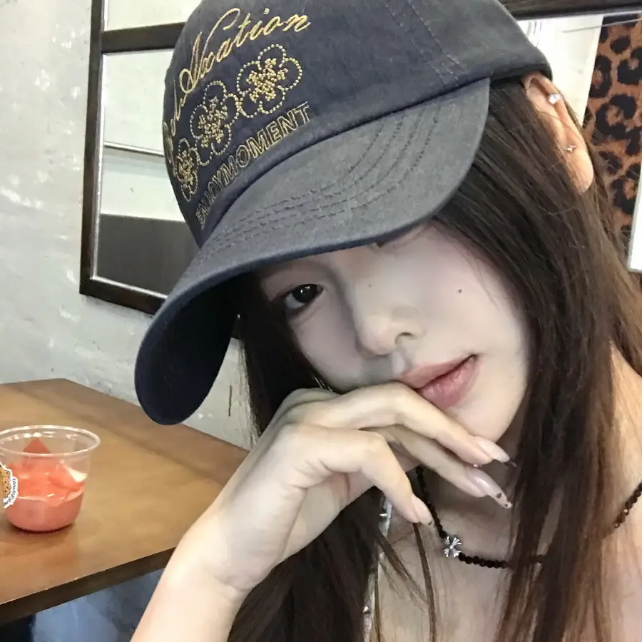 Retro Embroidered Flower Cap Women Spring Summer Casual