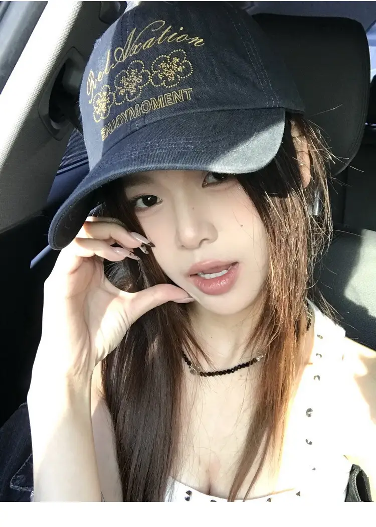 Retro Embroidered Flower Cap Women Spring Summer Casual — feature 16