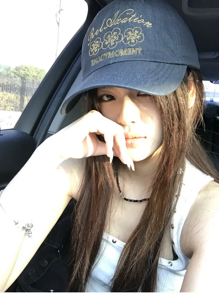 Retro Embroidered Flower Cap Women Spring Summer Casual — feature 17