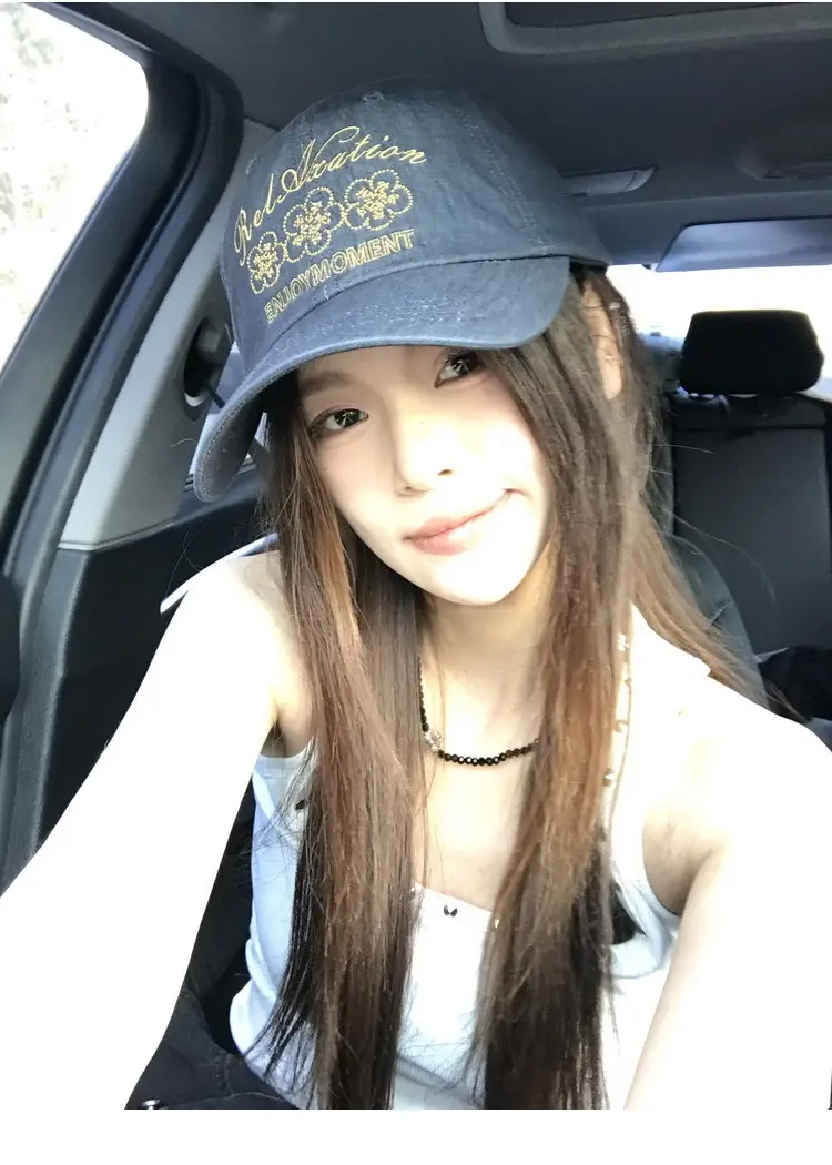 Retro Embroidered Flower Cap Women Spring Summer Casual — feature 18