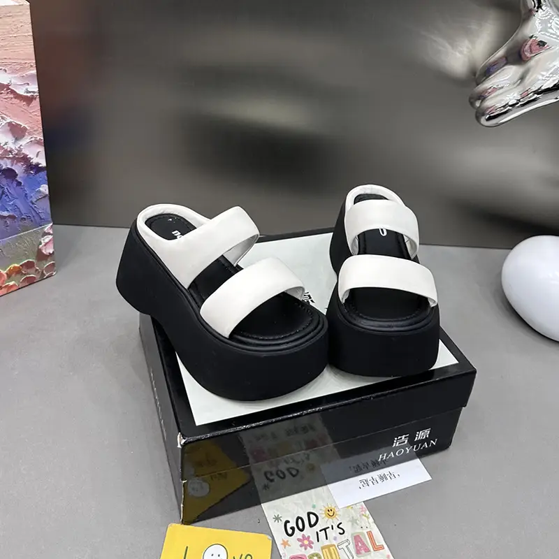 2025 Women's Black Sandals Summer Wear - Image 6