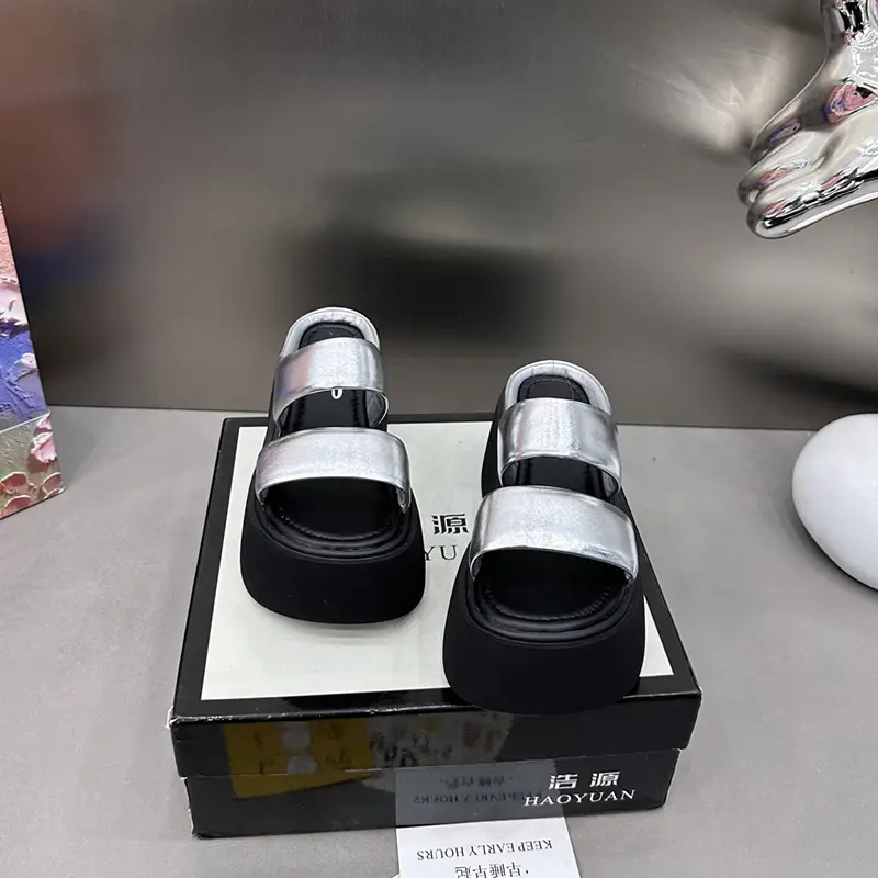 2025 Women's Black Sandals Summer Wear - Image 7