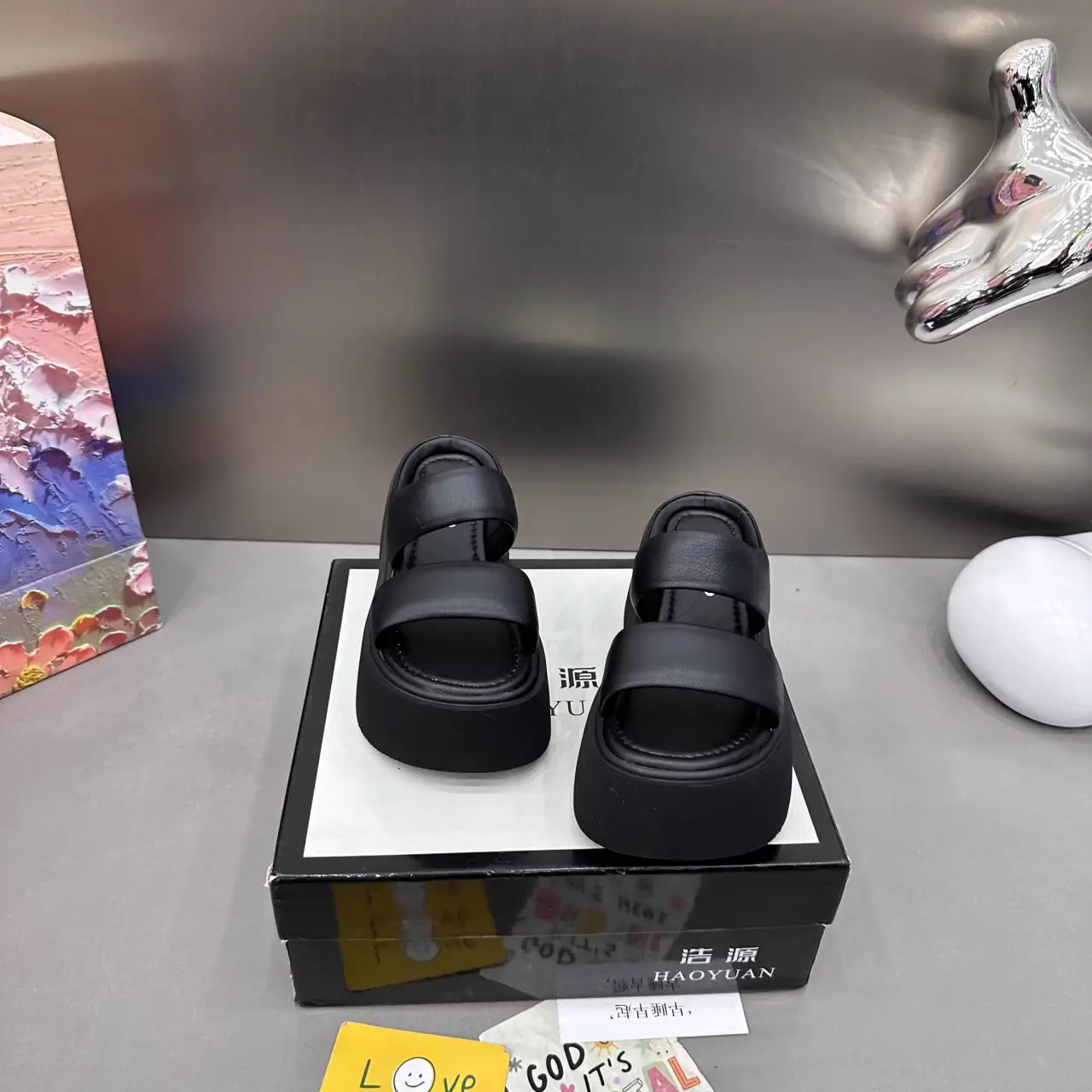 2025 Women's Black Sandals Summer Wear — feature 4
