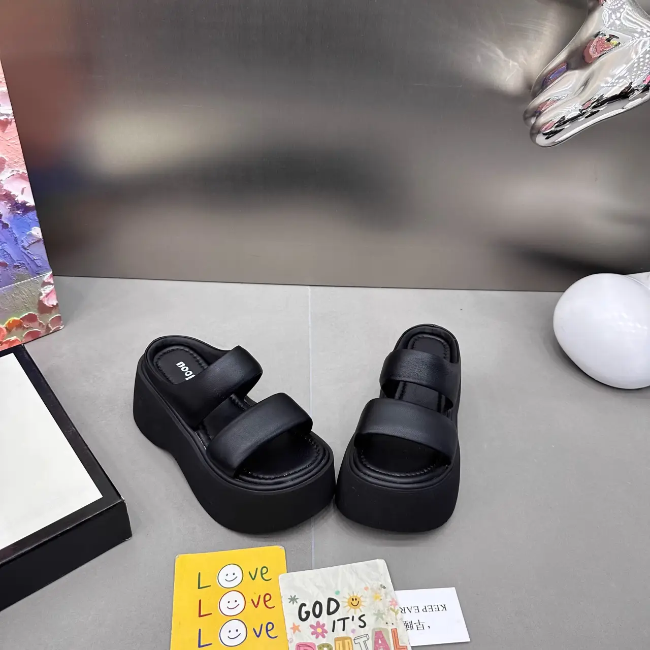 2025 Women's Black Sandals Summer Wear — feature 9