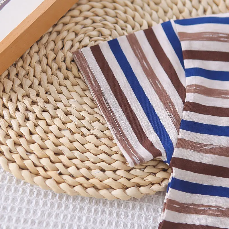 Boys Western Striped T-Shirt Suit 2025 Summer โ feature 10