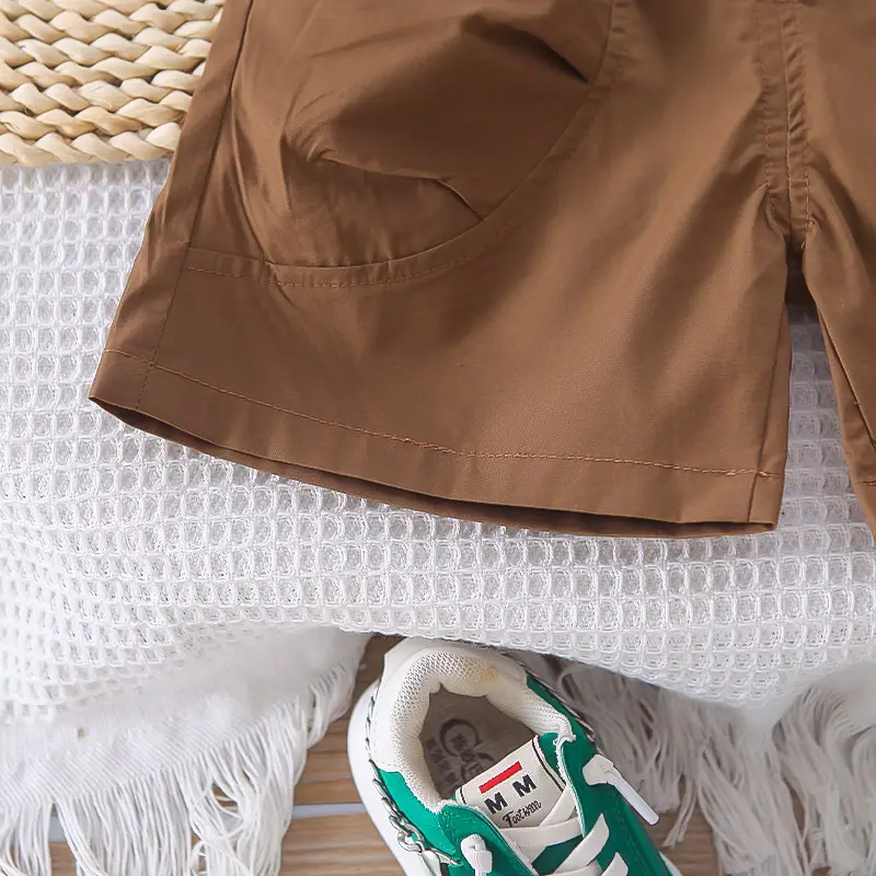 Boys Western Striped T-Shirt Suit 2025 Summer โ feature 18