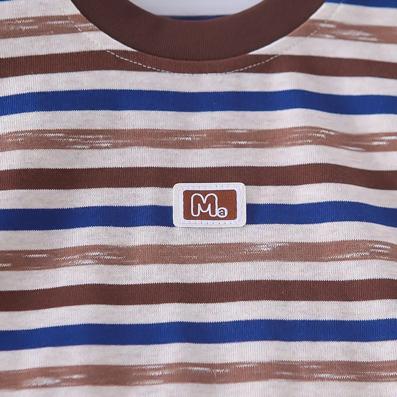 Boys Western Striped T-Shirt Suit 2025 Summer โ feature 9