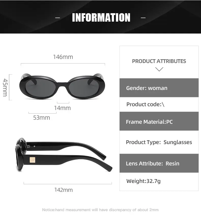 Women's Black Cat Sunglasses UV400 Black Frame — feature 6