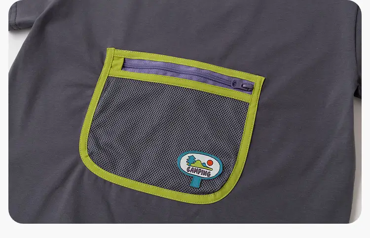 Children's Doodle Time Camping T-Shirt 7A Antibiotic — feature 34