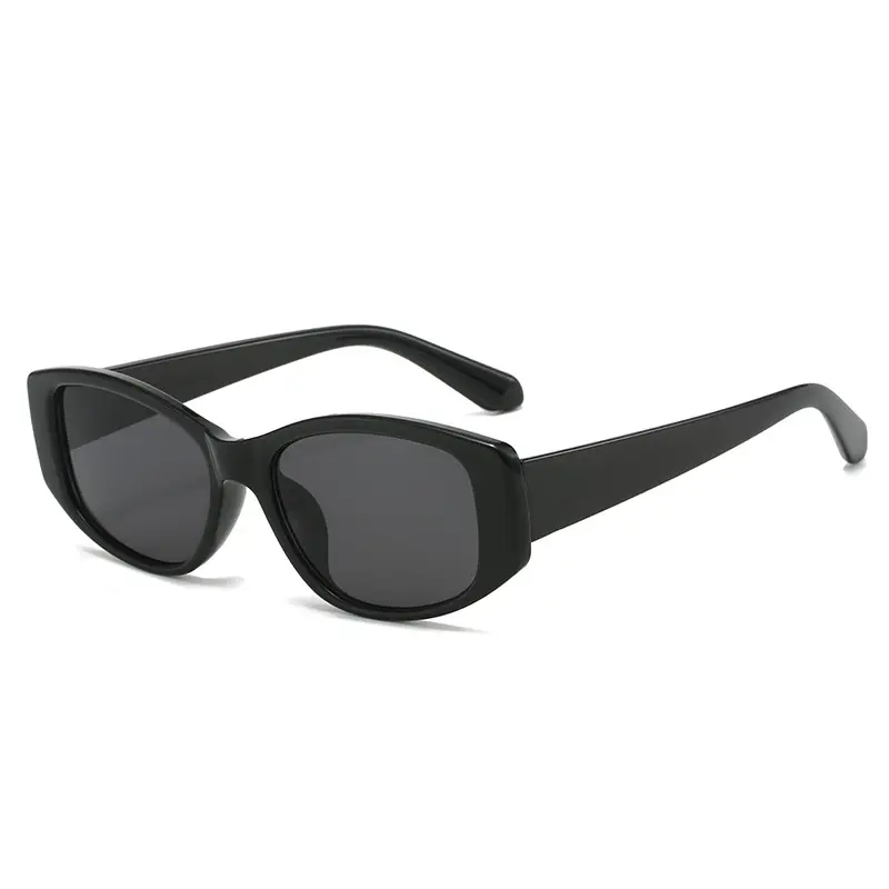 Silver Frame Black Sunglasses for Women