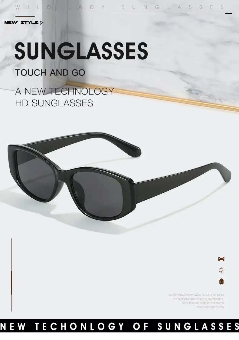 Silver Frame Black Sunglasses for Women — feature 5