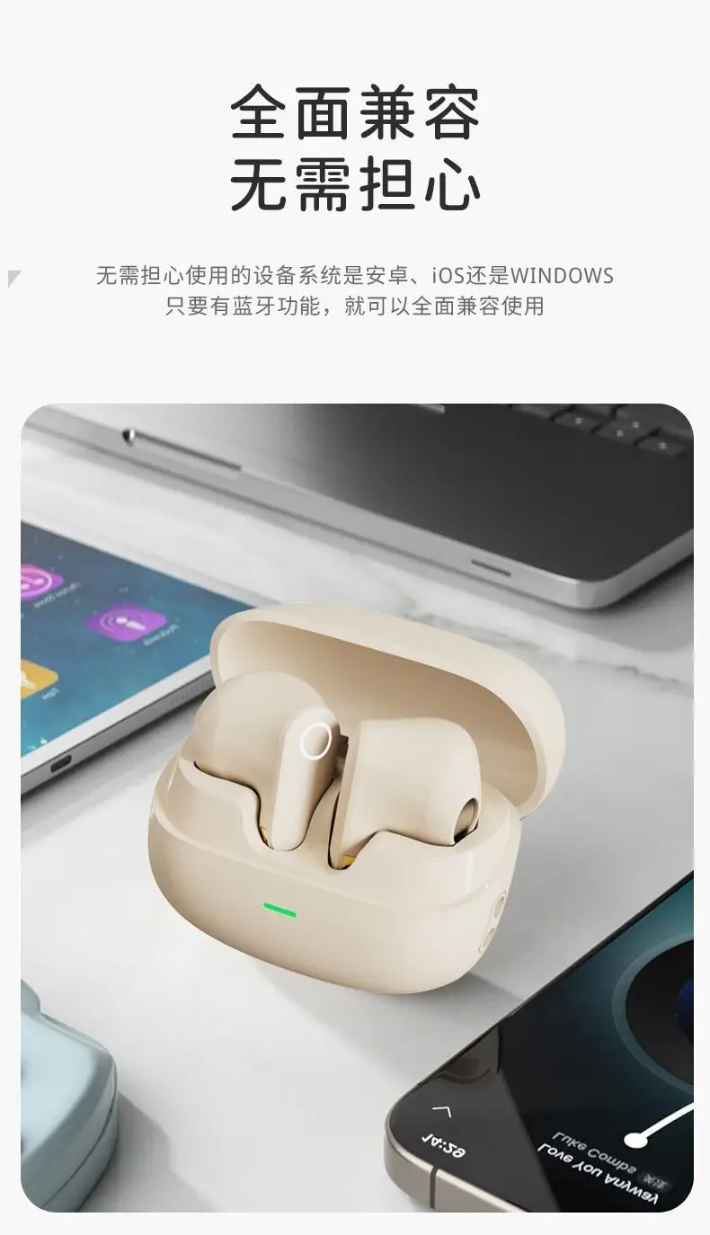 Gh570 Mini Wireless Bluetooth Earphones with Noise Reduction, Ultra-Long Battery Life, Semi-In-Ear, Dual-Ear, Universal for Sports — feature 14