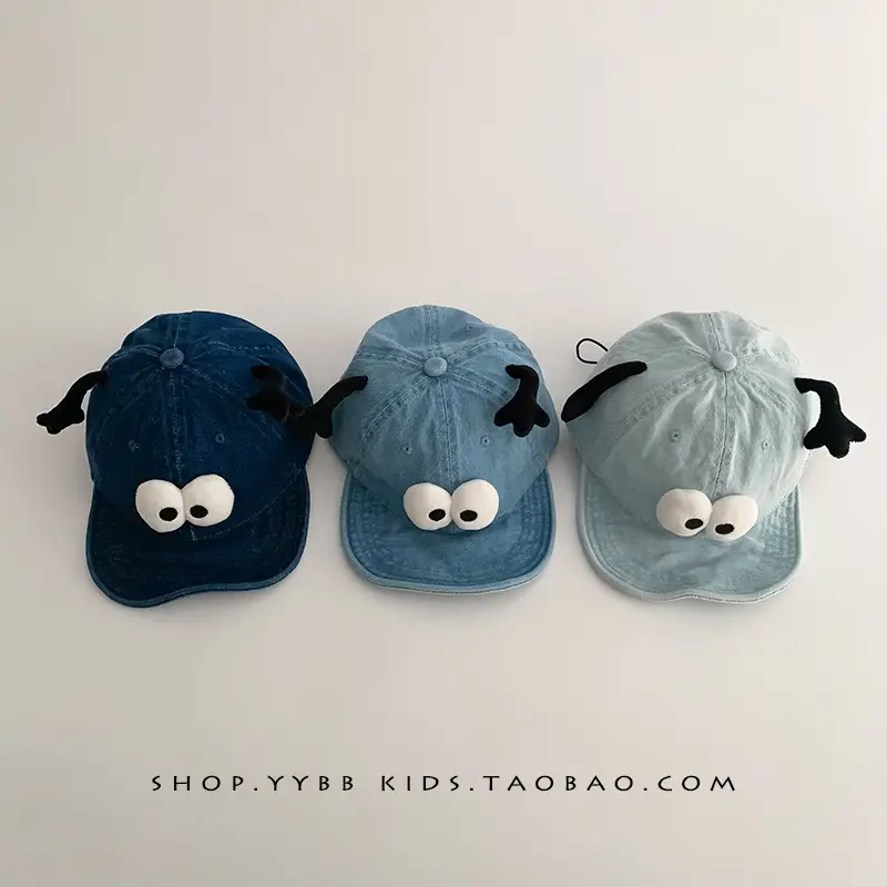 Baby Blue Bunny Cap with Antlers for Boys Girls - Image 6