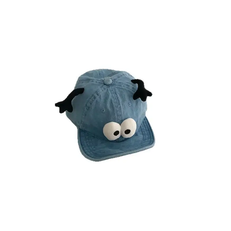 Baby Blue Bunny Cap with Antlers for Boys Girls - Image 7