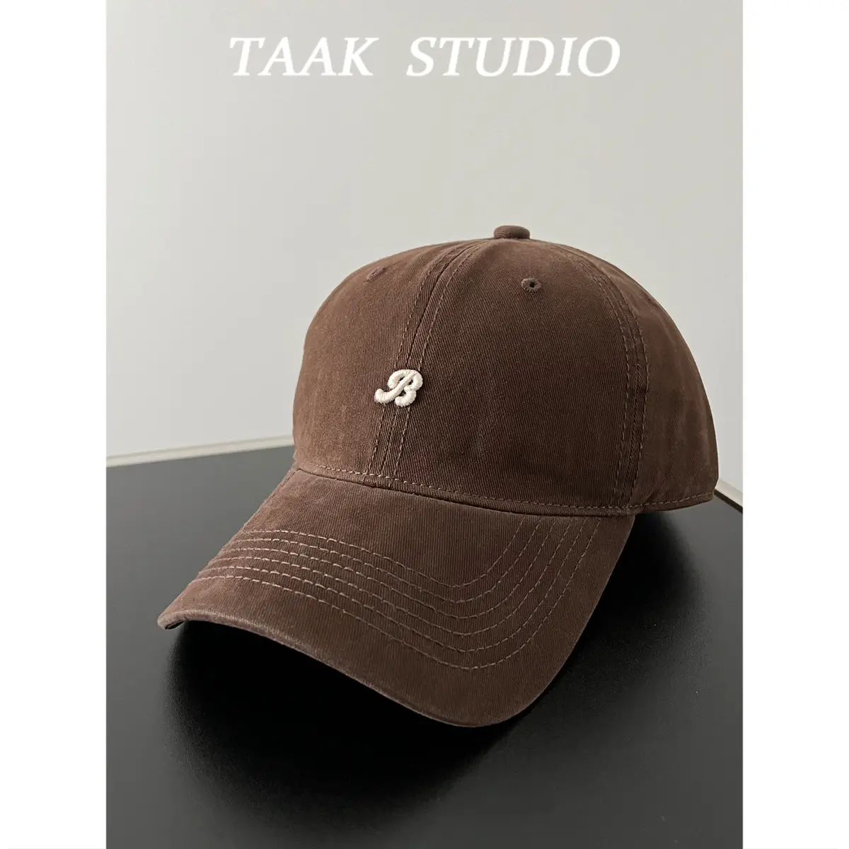 Women's Brown R-Ball Cap Spring Summer Casual All-Match - Image 8