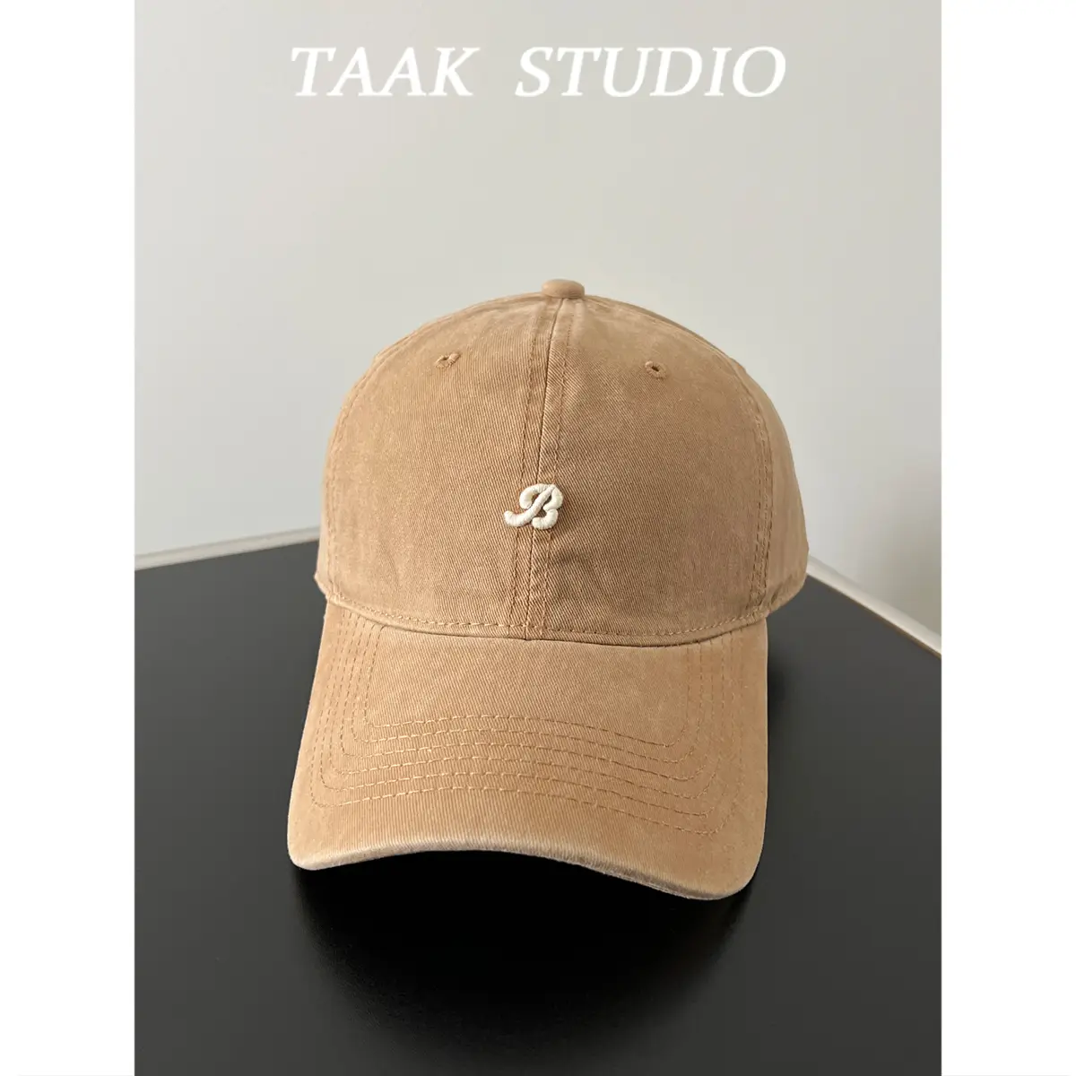 Women's Brown R-Ball Cap Spring Summer Casual All-Match - Image 5
