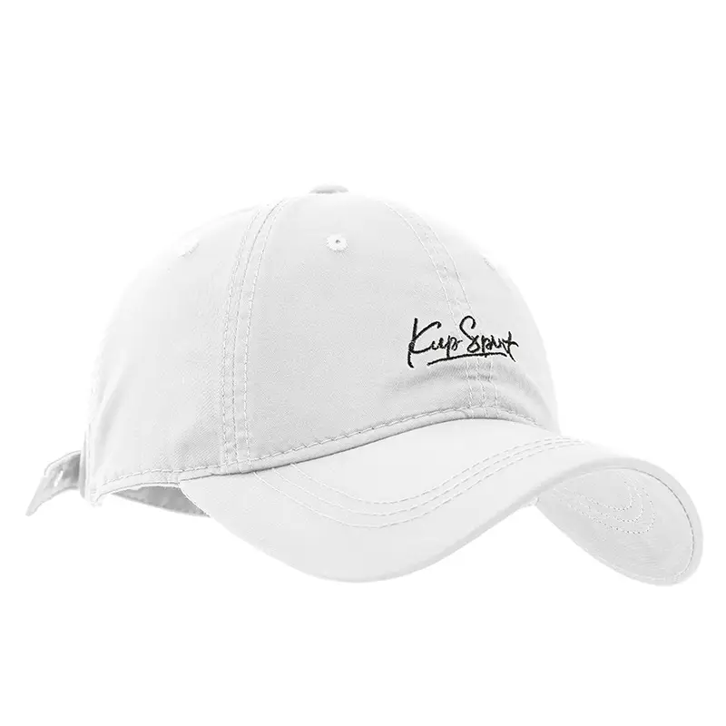 Korean Embroidered Black Baseball Cap for Women - Image 2