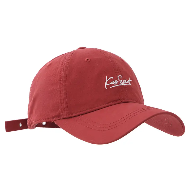 Korean Embroidered Black Baseball Cap for Women - Image 5
