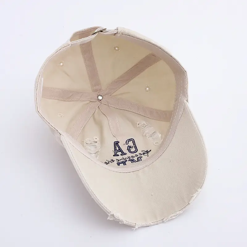 Women Blue Embroidered Baseball Cap with Wide Brim — feature 4