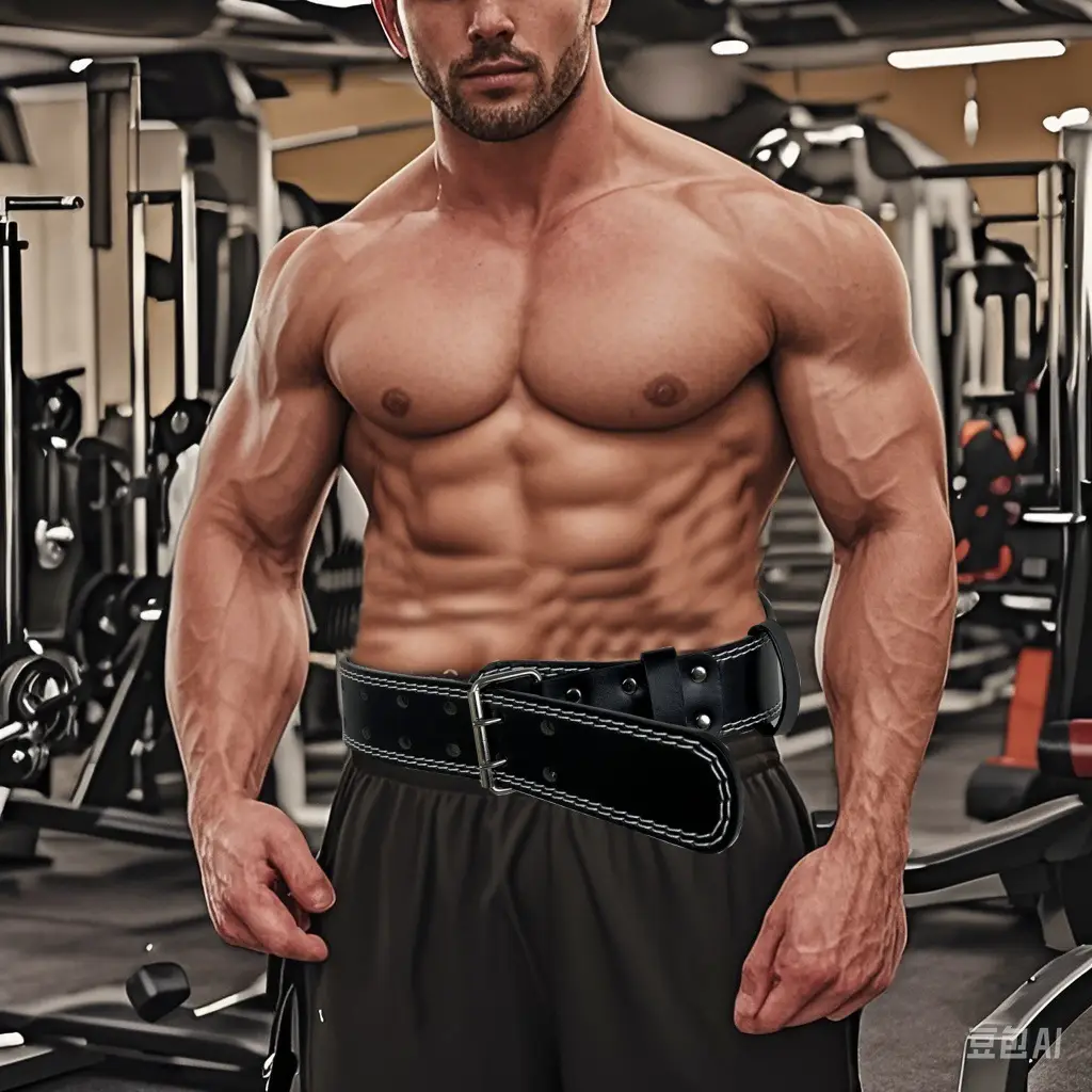 Red Fitness Waist Belt for Squat & Pulls — feature 1