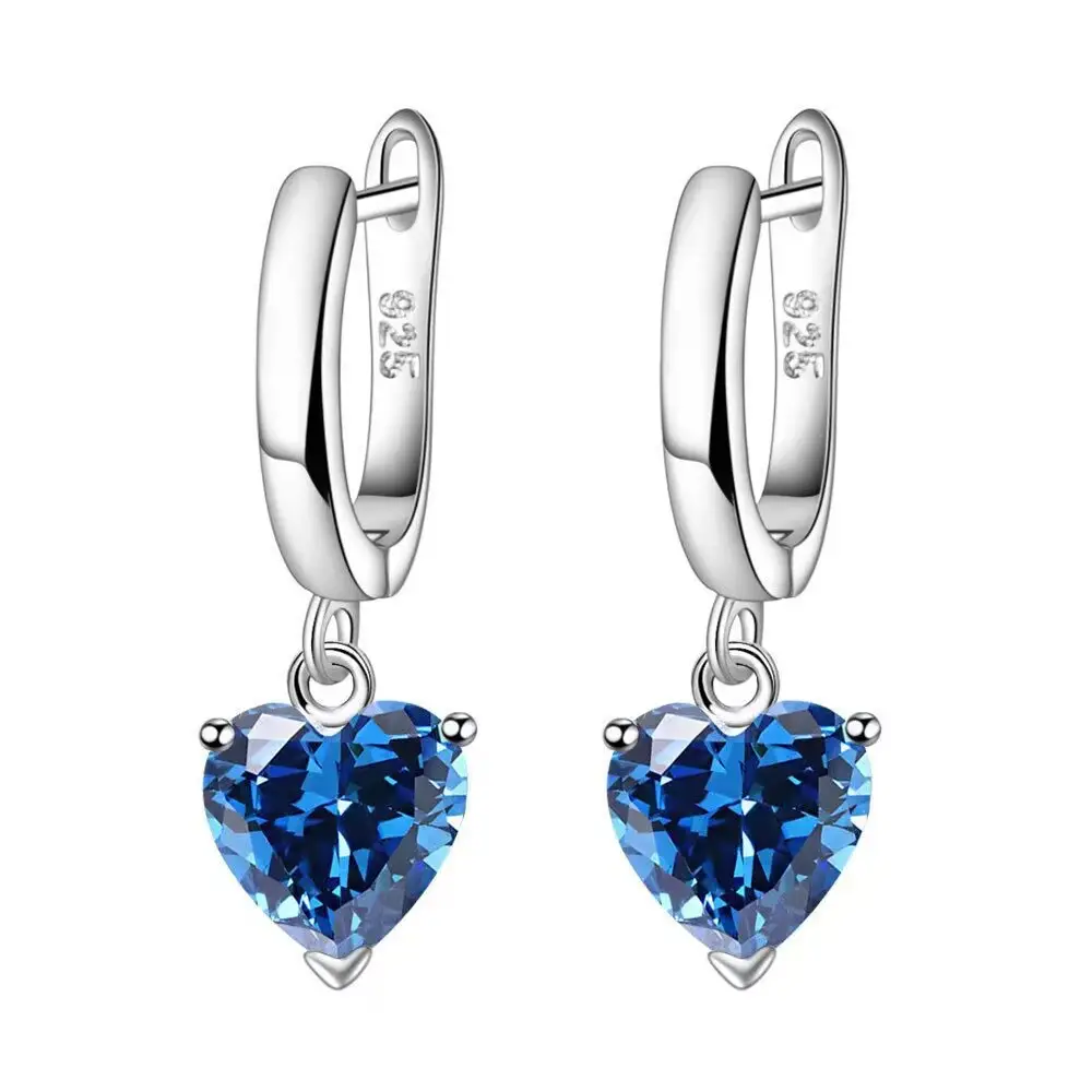 Red Heart Zircon Necklace for Women