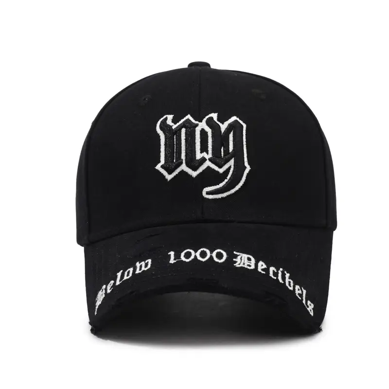 Beige 3D Letter Cap with Broken Hood & Sunshade
