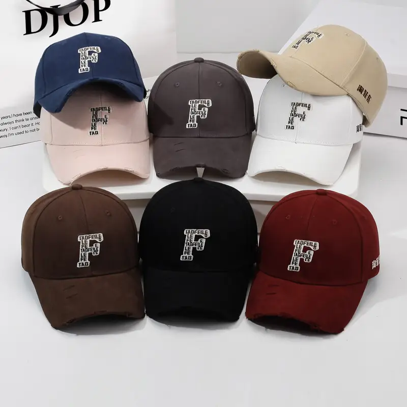 Unisex Navy Blue Embroidered Baseball Cap with F Letter Sun Protection - Image 12