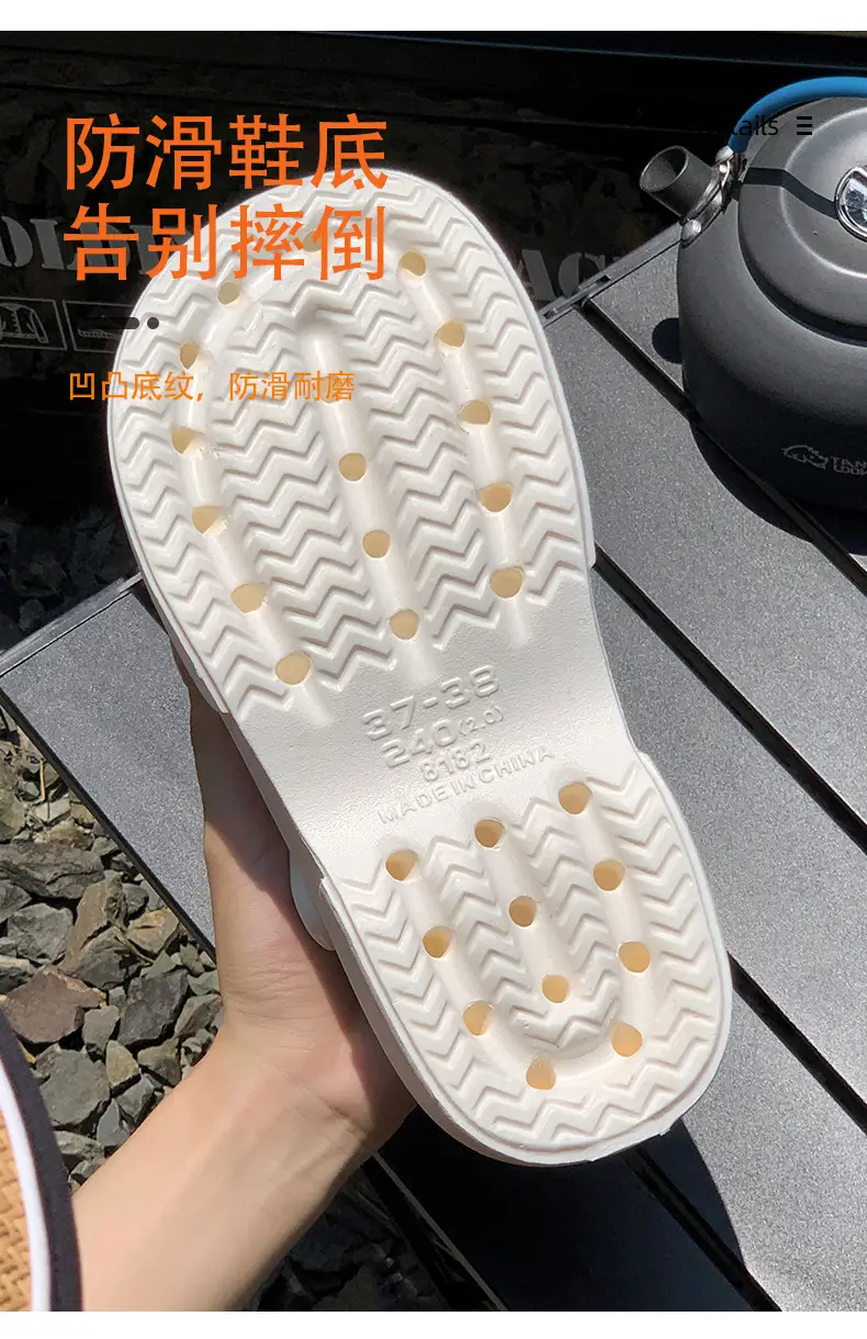 Cave shoes net red explosions foreign trade EVA garden women's shoes non-slip fashion dual-purpose Baotou women's slippers manufacturers wholesale — feature 10