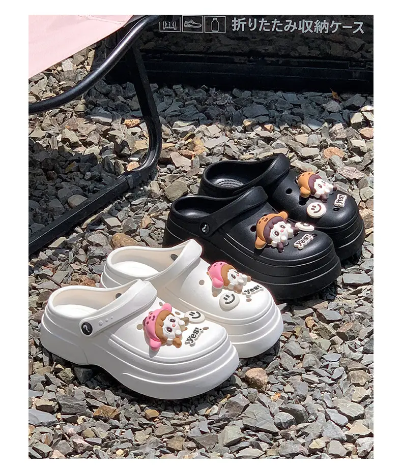 Cave shoes net red explosions foreign trade EVA garden women's shoes non-slip fashion dual-purpose Baotou women's slippers manufacturers wholesale — feature 12