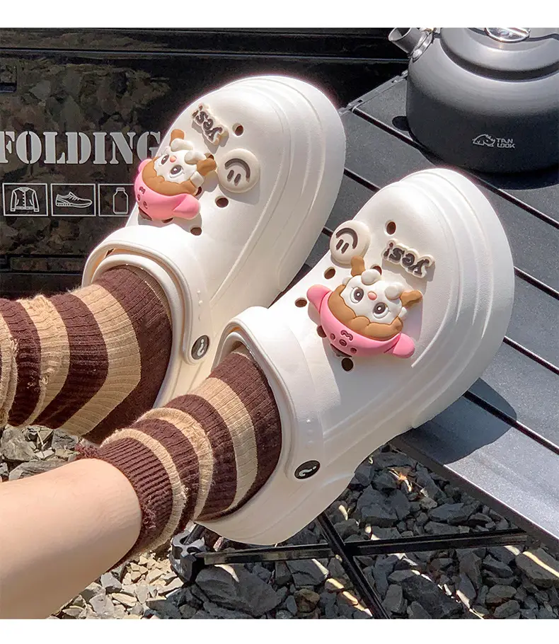 Cave shoes net red explosions foreign trade EVA garden women's shoes non-slip fashion dual-purpose Baotou women's slippers manufacturers wholesale — feature 15