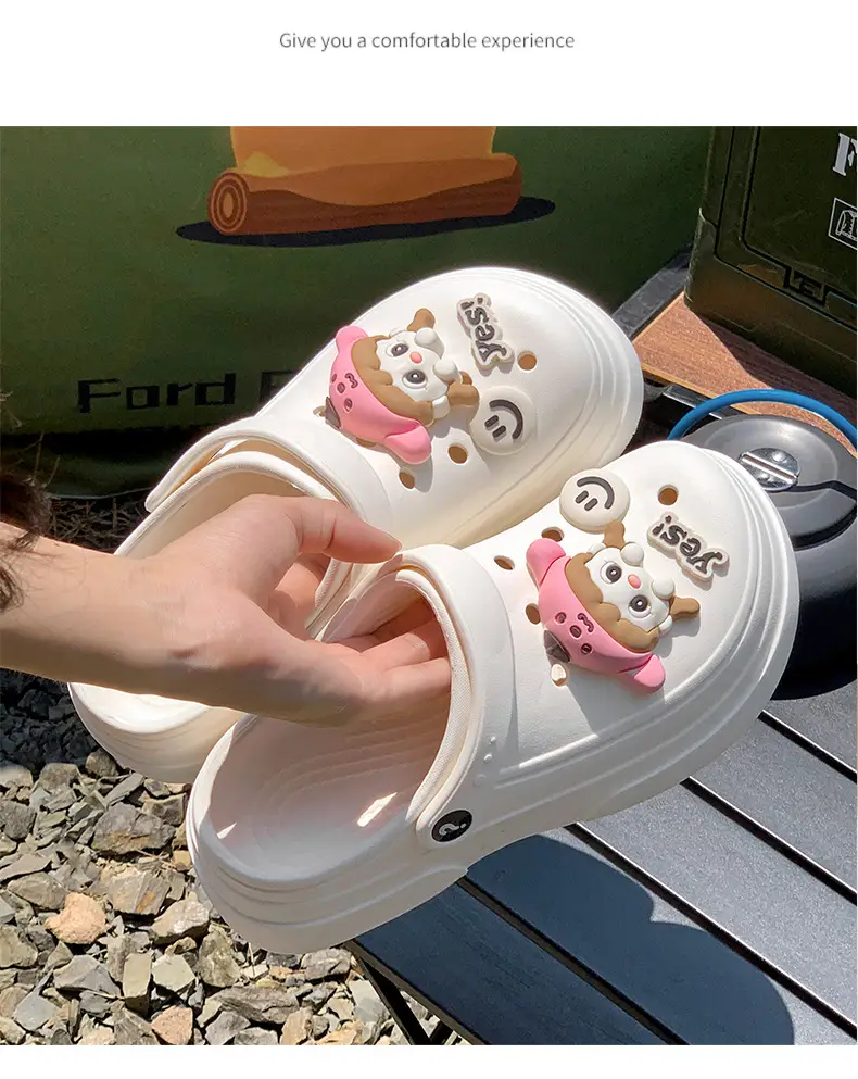 Cave shoes net red explosions foreign trade EVA garden women's shoes non-slip fashion dual-purpose Baotou women's slippers manufacturers wholesale — feature 16