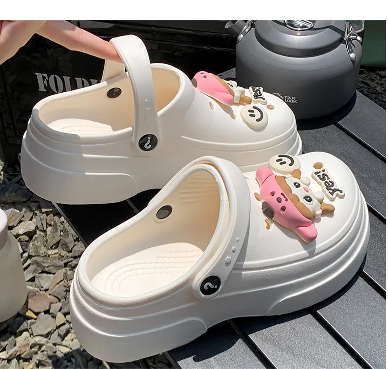 Cave shoes net red explosions foreign trade EVA garden women's shoes non-slip fashion dual-purpose Baotou women's slippers manufacturers wholesale — feature 18