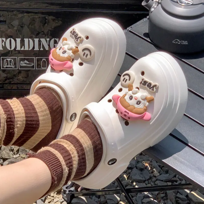 Cave shoes net red explosions foreign trade EVA garden women's shoes non-slip fashion dual-purpose Baotou women's slippers manufacturers wholesale — feature 22
