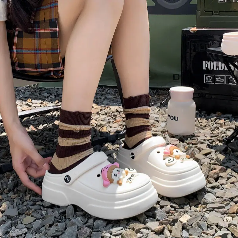 Cave shoes net red explosions foreign trade EVA garden women's shoes non-slip fashion dual-purpose Baotou women's slippers manufacturers wholesale — feature 28