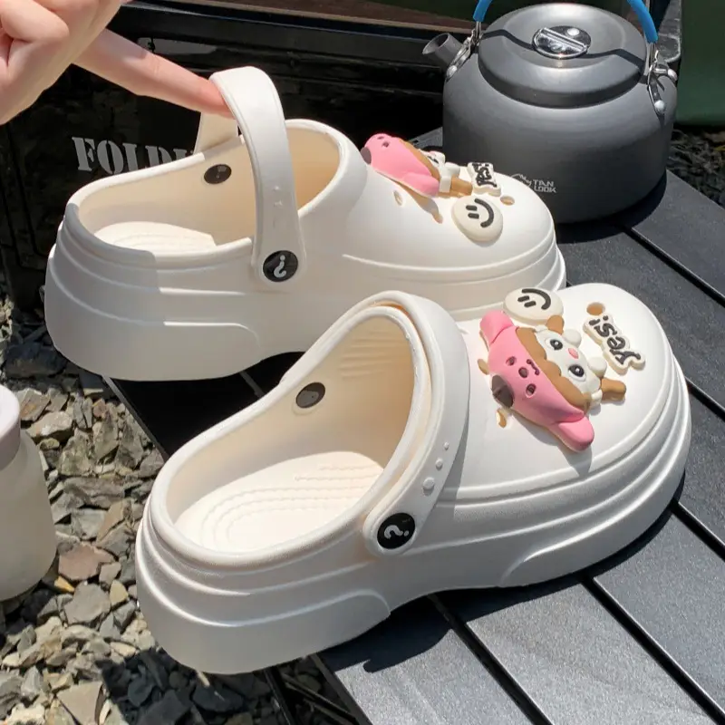 Cave shoes net red explosions foreign trade EVA garden women's shoes non-slip fashion dual-purpose Baotou women's slippers manufacturers wholesale — feature 29