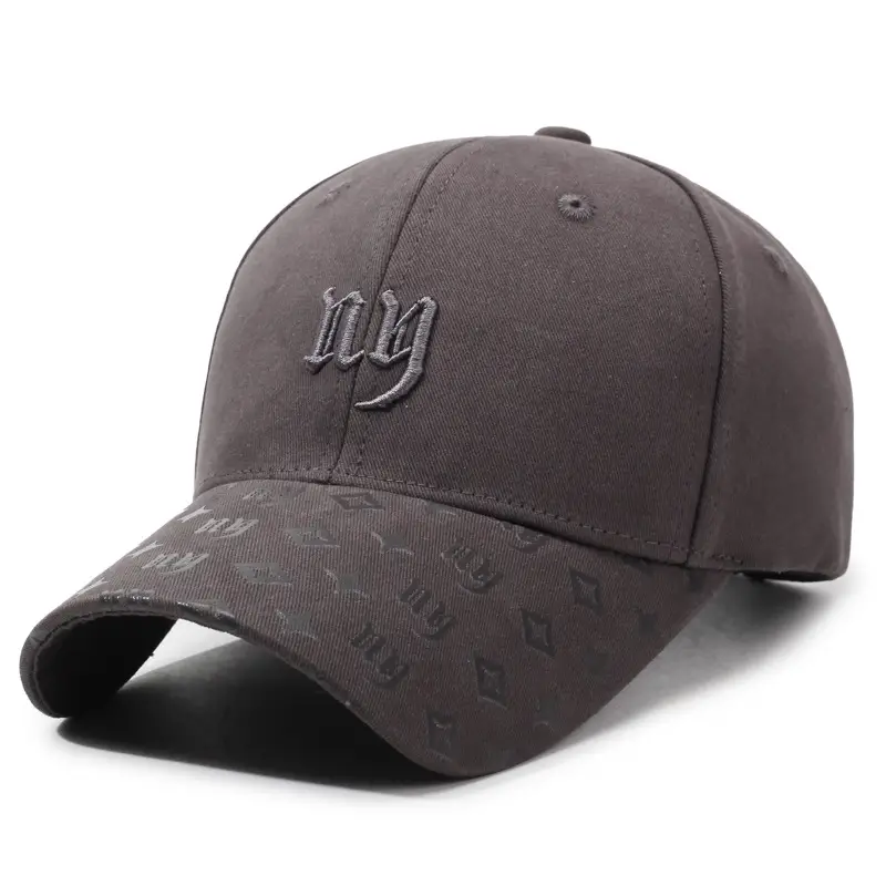 Men Embroidered Cap with LV Logo Beige - Image 3