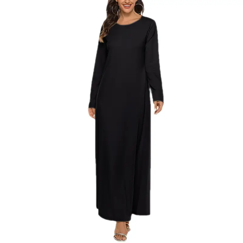 Muslim Ceremony Dress Long Sleeve Inner Robe Beige - Image 7