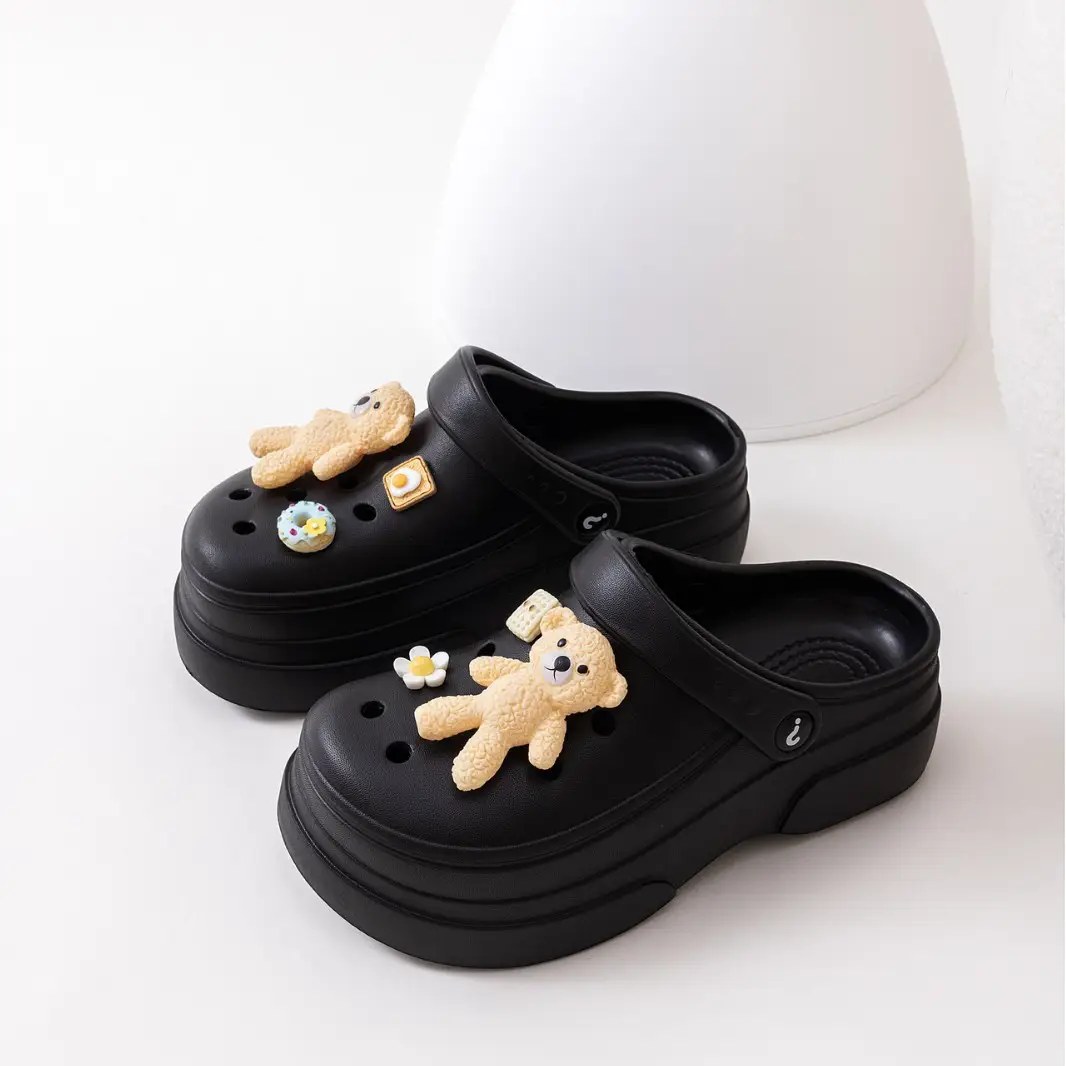 New Ladies Hole Shoes Ultra Light Elastic White - Image 4