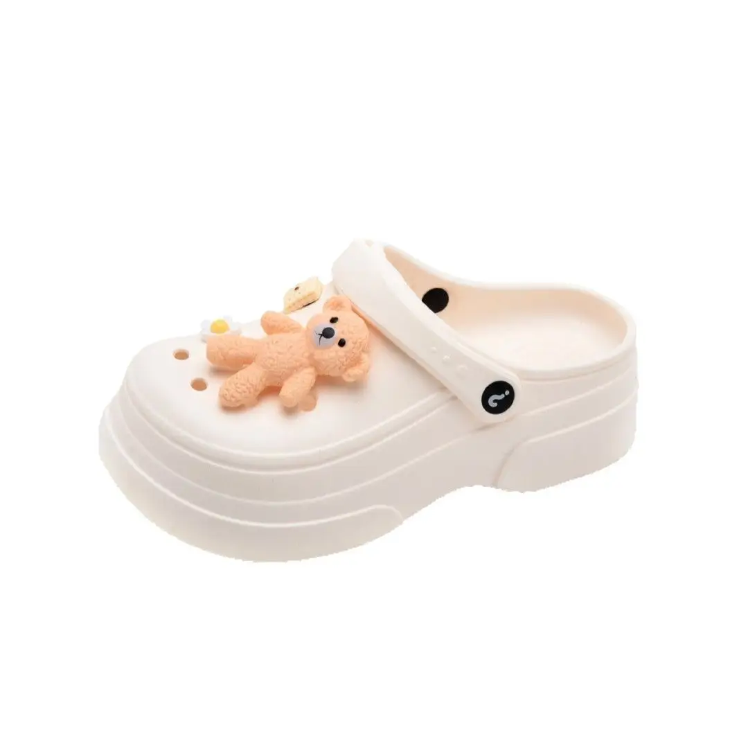 New Ladies Hole Shoes Ultra Light Elastic White - Image 6