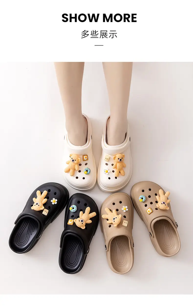 New Ladies Hole Shoes Ultra Light Elastic White — feature 1
