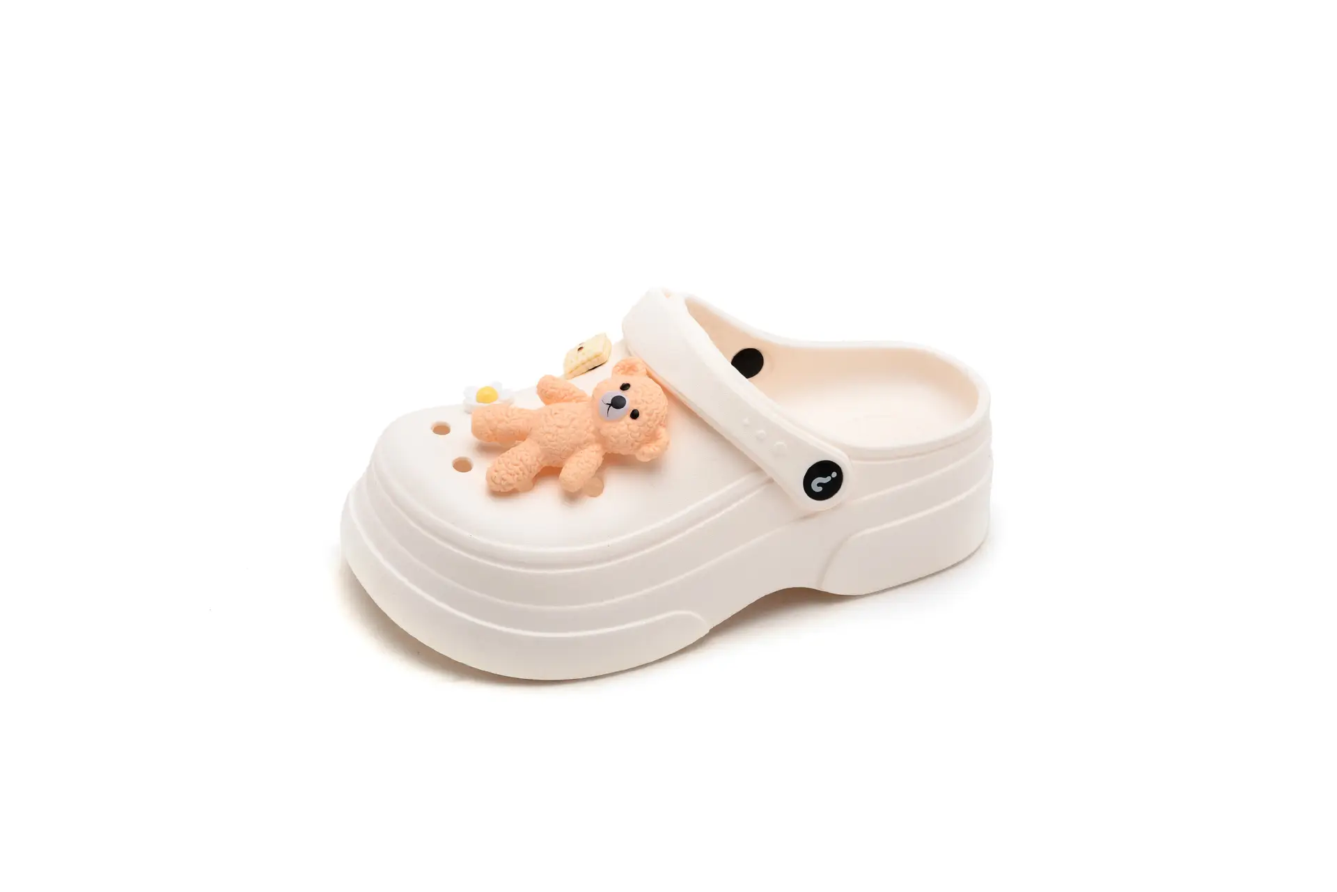 New Ladies Hole Shoes Ultra Light Elastic White — feature 16