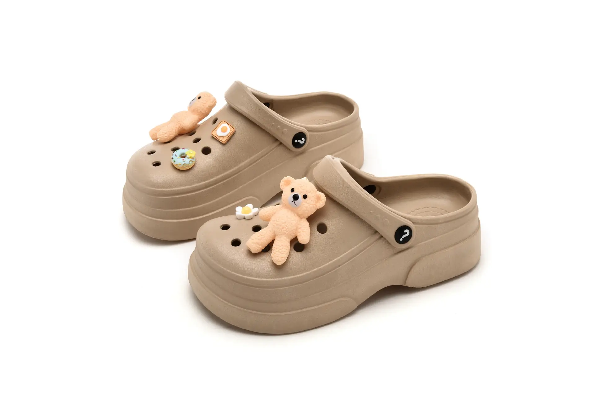New Ladies Hole Shoes Ultra Light Elastic White — feature 50