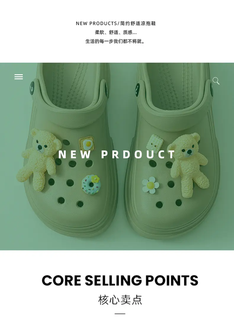 New Ladies Hole Shoes Ultra Light Elastic White — feature 7